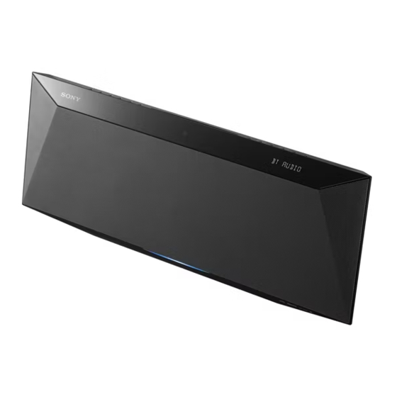 Sony CMT-BT80W Instrucciones De Funcionamiento