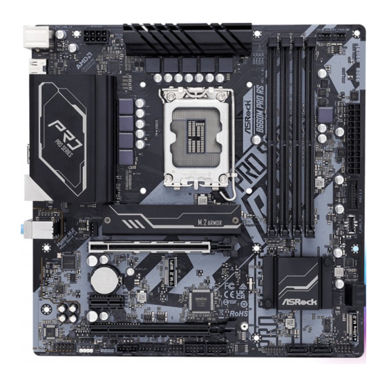 ASROCK B660M Pro RS Manuales