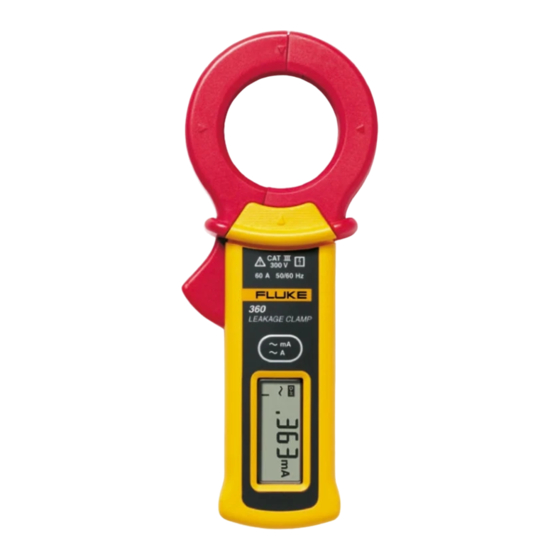 Fluke 360 Manual De Instrucciones