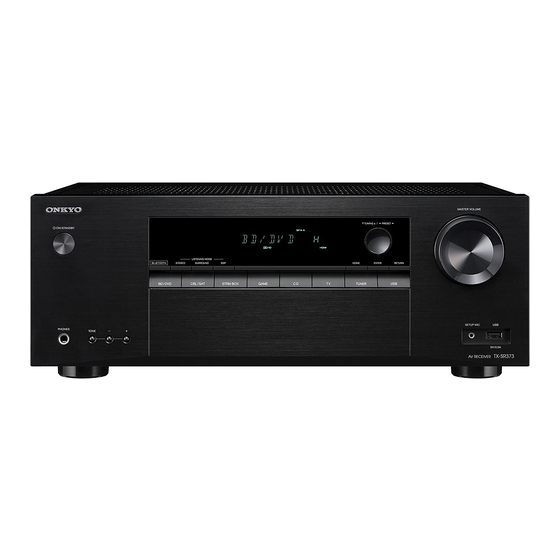 Onkyo TX-SR373 Manual De Instrucciones