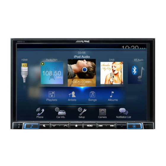 Alpine X801D-U Manual De Operación