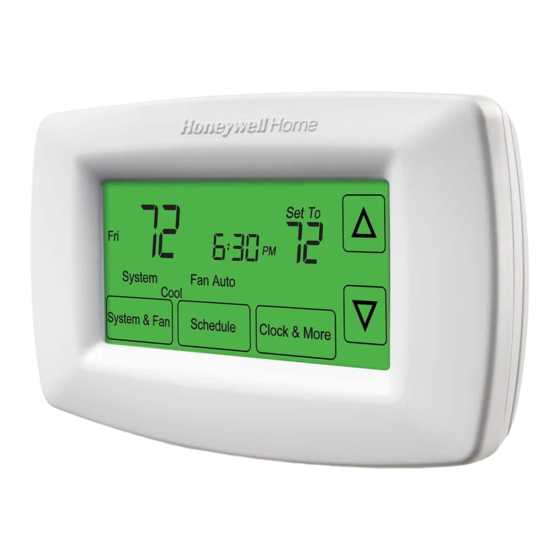 Honeywell Home RTH7600 Serie Manuales