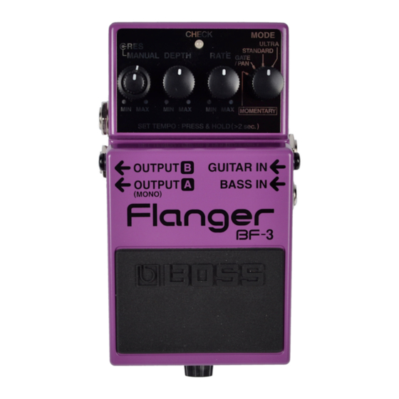 Boss Flanger BF-3 Manual Del Usuario