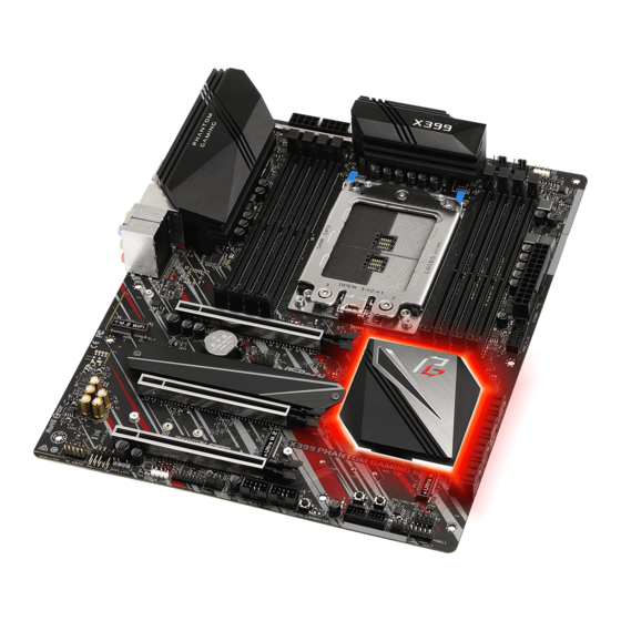 ASROCK X399 Phantom Gaming 6 Manuales