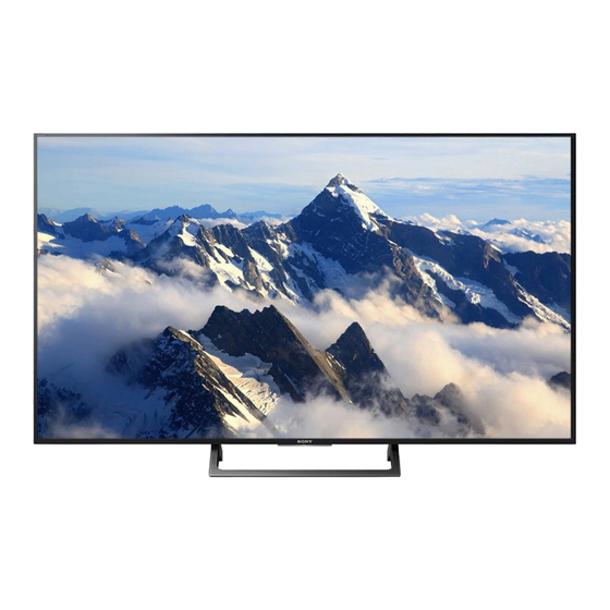 Sony BRAVIA KD-65X725E Manual De Instrucciones