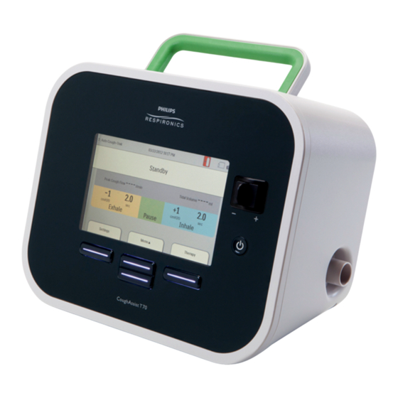 Philips Respironics Mi CoughAssist 70 Serie Guía Del Paciente Para El Uso