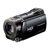 Sony HDR-XR550 Guía De Operaciónes