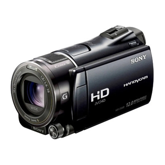 Sony HDR-CX550 Guía De Operaciónes