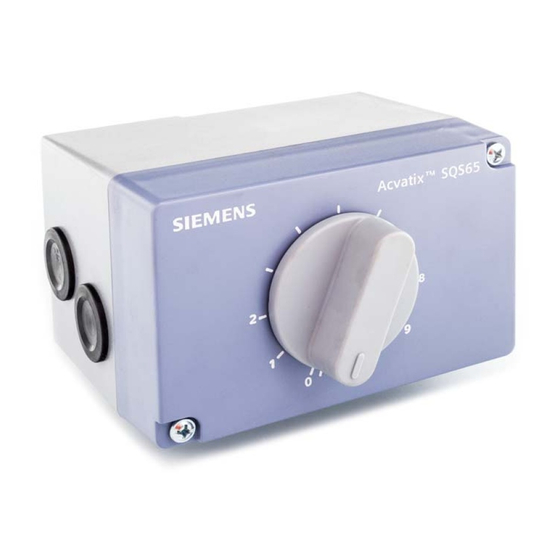 Siemens acvatix SQS65 Instrucciones De Montaje