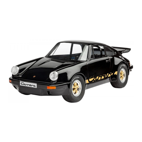 REVELL Porsche Carrera RS 3.0 Manual De Instrucciones