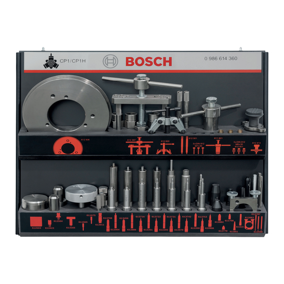 Bosch CP1 Descripción Del Producto
