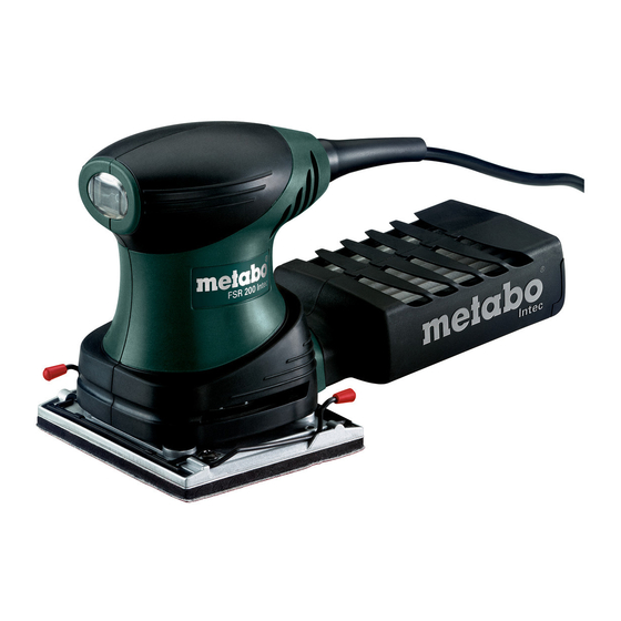 Metabo FSR 200 Intec Instrucciones De Manejo