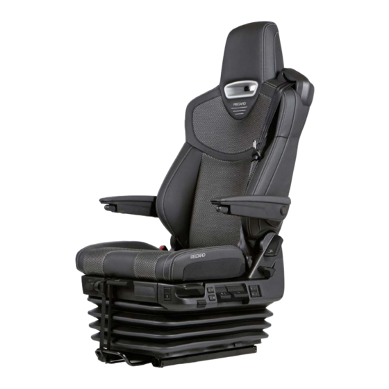 RECARO CV Seat 1 Manual De Montaje