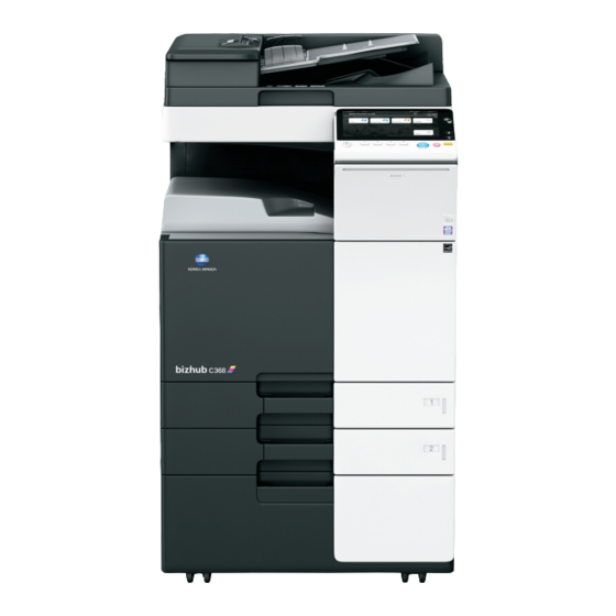 KONICA MINOLTA BIZHUB C368 INSTRUCCIONES DE INSTALACIÓN Descargar en