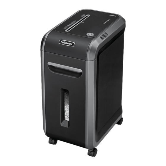Fellowes POWERSHRED 99Ms Manual De Instrucciones