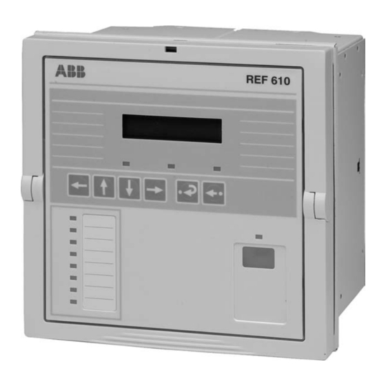 ABB REF 610 Manual Del Operador