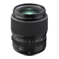 FujiFilm GF80mm F1.7 Manual Del Usuario