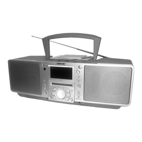 Sony ZS-M50 Manual De Instrucciones