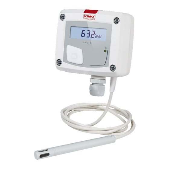 Kimo Instruments TH 110 Guia De Inicio Rapido
