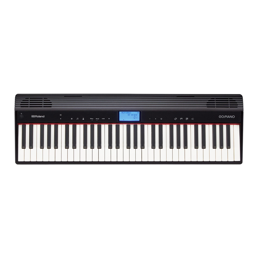 Roland GO:PIANO Manual Del Usuario