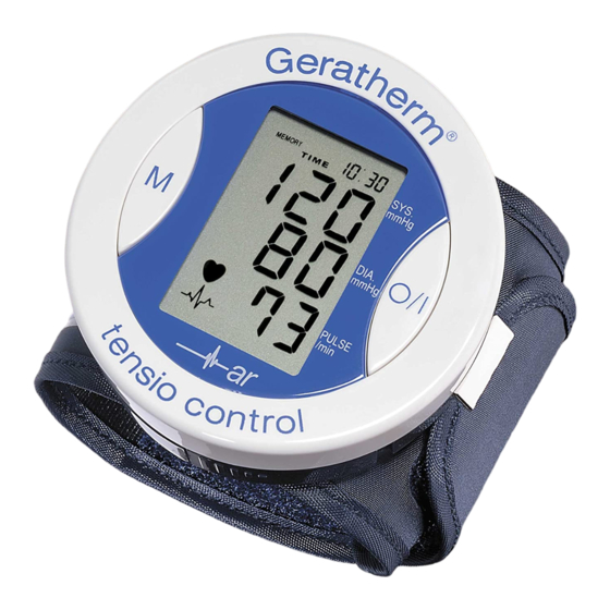 GERATHERM tensio control GP-6220 Instrucciones De Uso