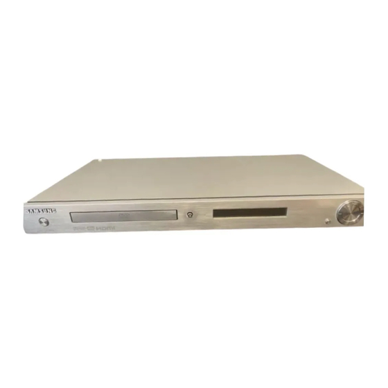 Samsung DVD-HD850 Manual