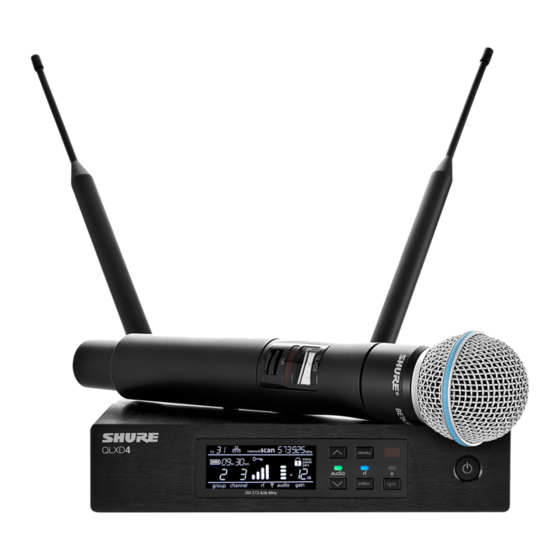 Shure QLX-D Serie Guia Del Usuario