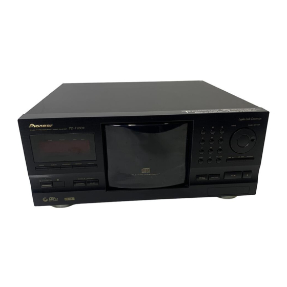 Pioneer PD-F1009 Manual De Instrucciones
