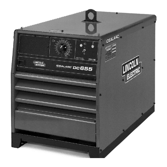 Lincoln Electric IDEALARC DC655 Manual Del Operador