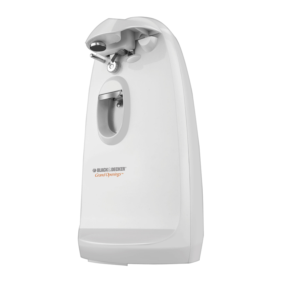 BLACK&DECKER Grand Openings EC1200 Serie Manual De Instrucciones