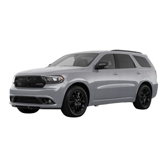 Dodge Durango 2018 Manual Del Propietário