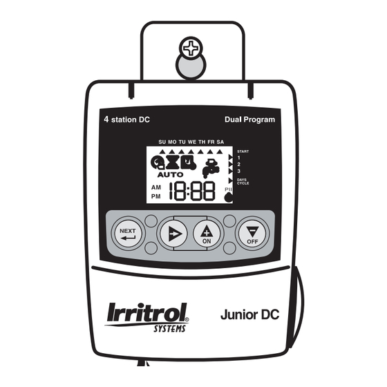 Irritrol Junior DC Manual De Instrucciones