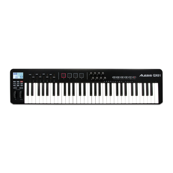 Alesis QX61 Guia De Inicio Rapido