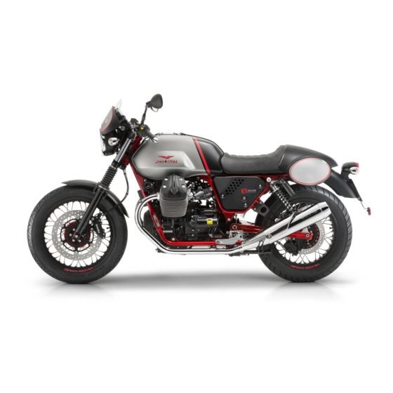MOTO GUZZI V7 II Racer Manual De Instrucciones