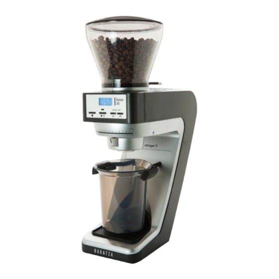 Baratza SETTE 30 Manual Del Usuario