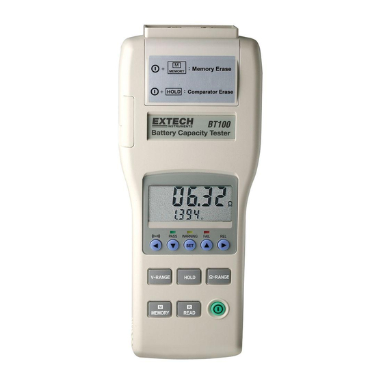 Extech Instruments BT100 Manual Del Usuario