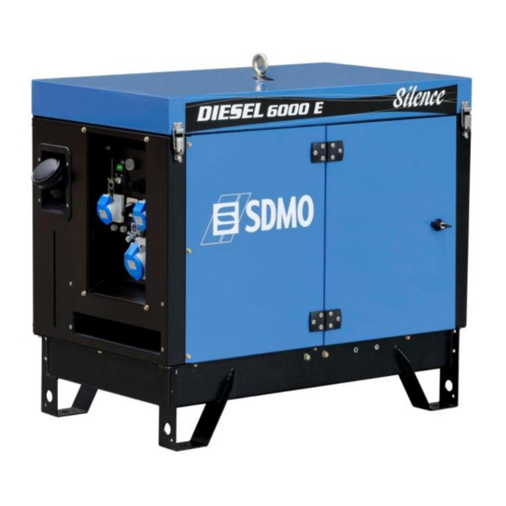 SDMO DIESEL 6000 E SILENCE Manuales