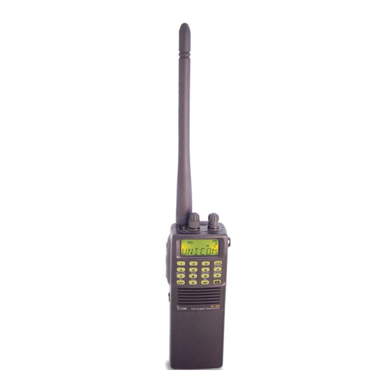 Icom IC-A3 Manual De Instrucciones