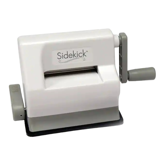 SIZZIX Sidekick Manuales