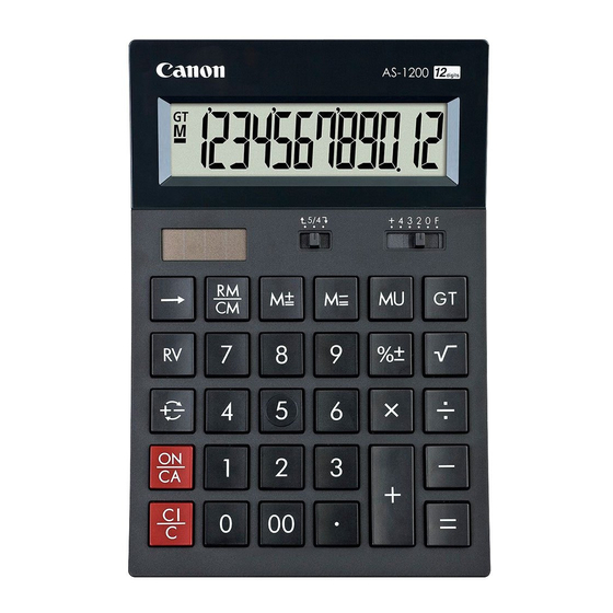 Canon AS-1200 Instrucciones