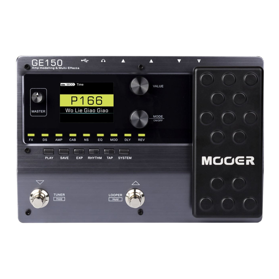 Mooer GE150 Manuales