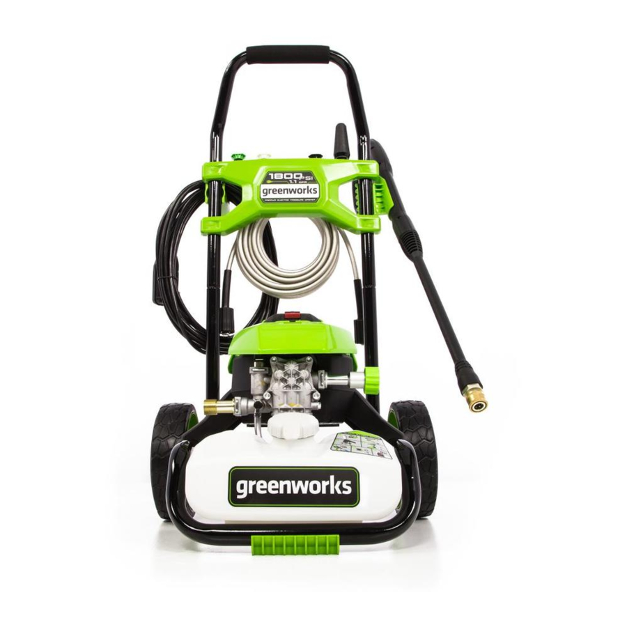 GreenWorks GPW1800 Manuales