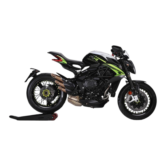 MV Agusta DRAGSTER 800 2020 Manual De Mantenimiento