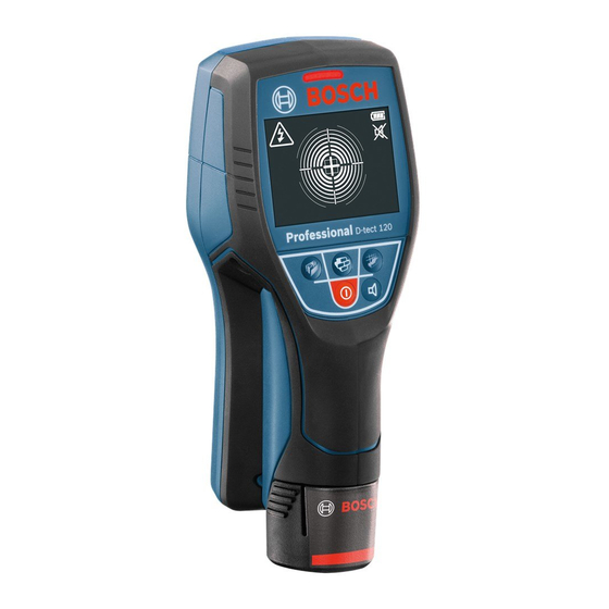 Bosch D-tect 120 Professional Manual Original