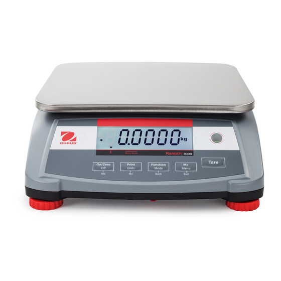 OHAUS Ranger 3000 Serie Manual De Instrucciones