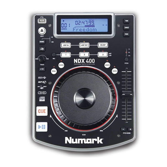 Numark NDX 400 Guia De Inicio Rapido