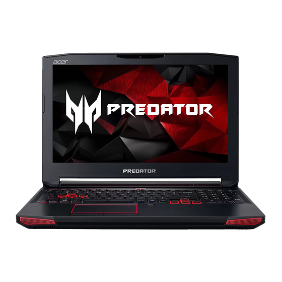 Acer Predator 15 G9-593 Manuales