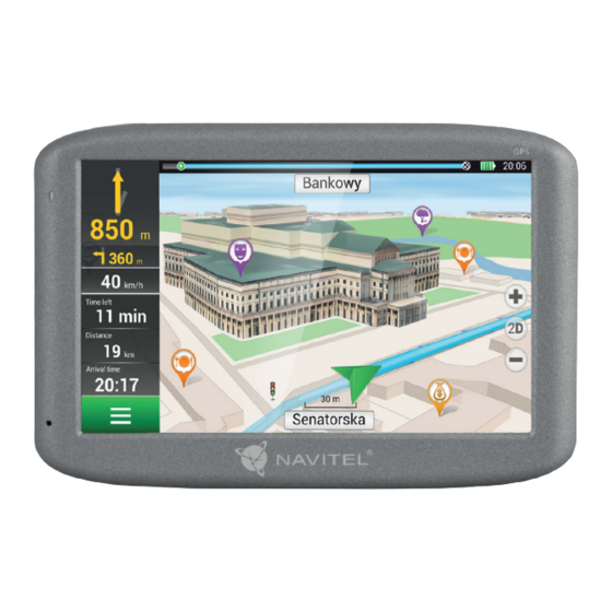 Navitel E500 Manual Para El Usuario