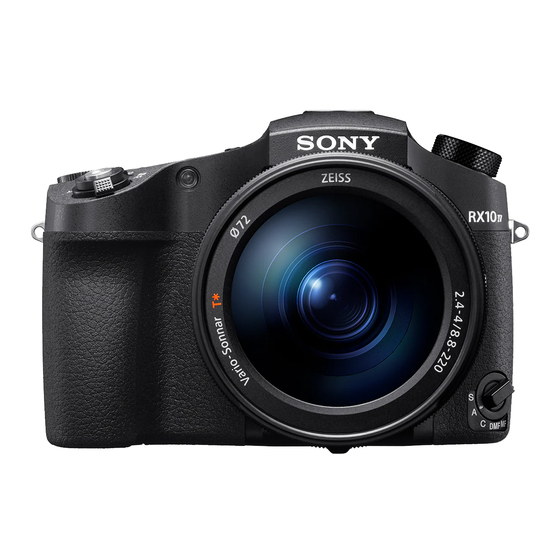 Sony Cyder-shot DSC-RX10M4 Manual De Instrucciones