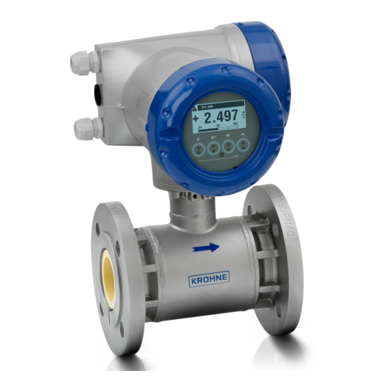 KROHNE OPTIFLUX 7300 Manual